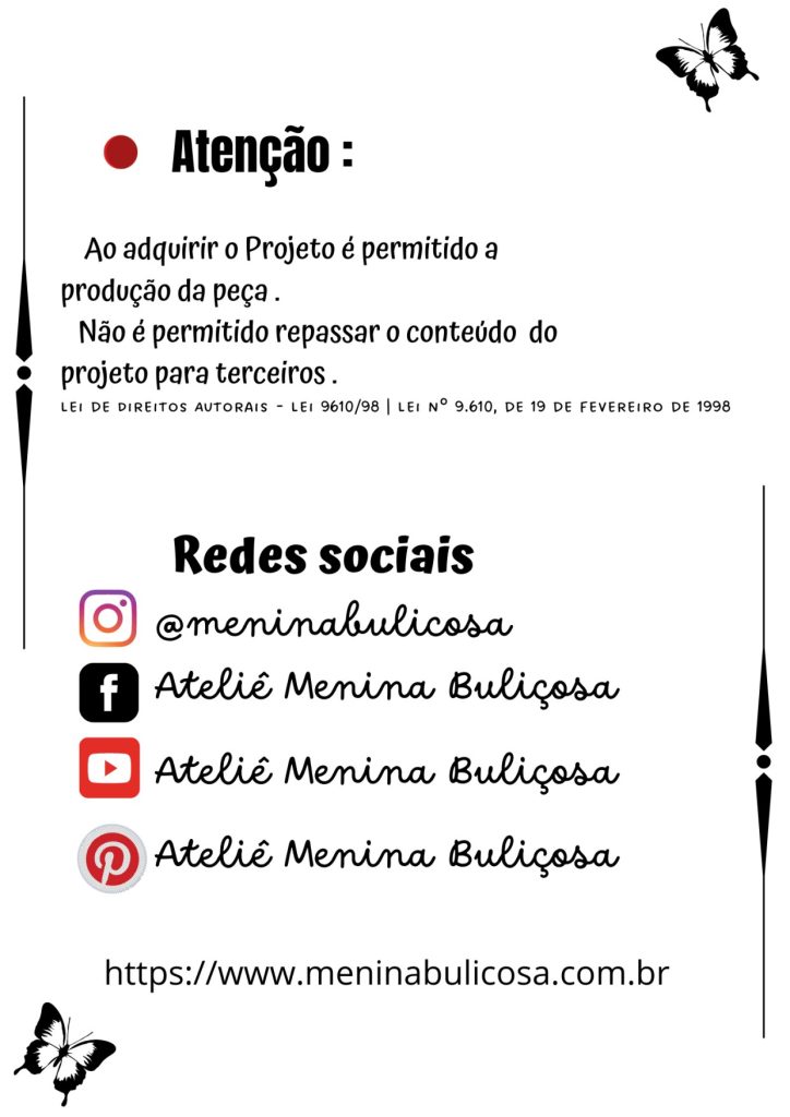 Boneca de pano Chiquinha - molde parte 2