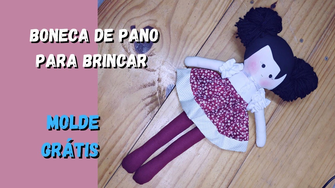 Boneca de pano encantadora para brincar