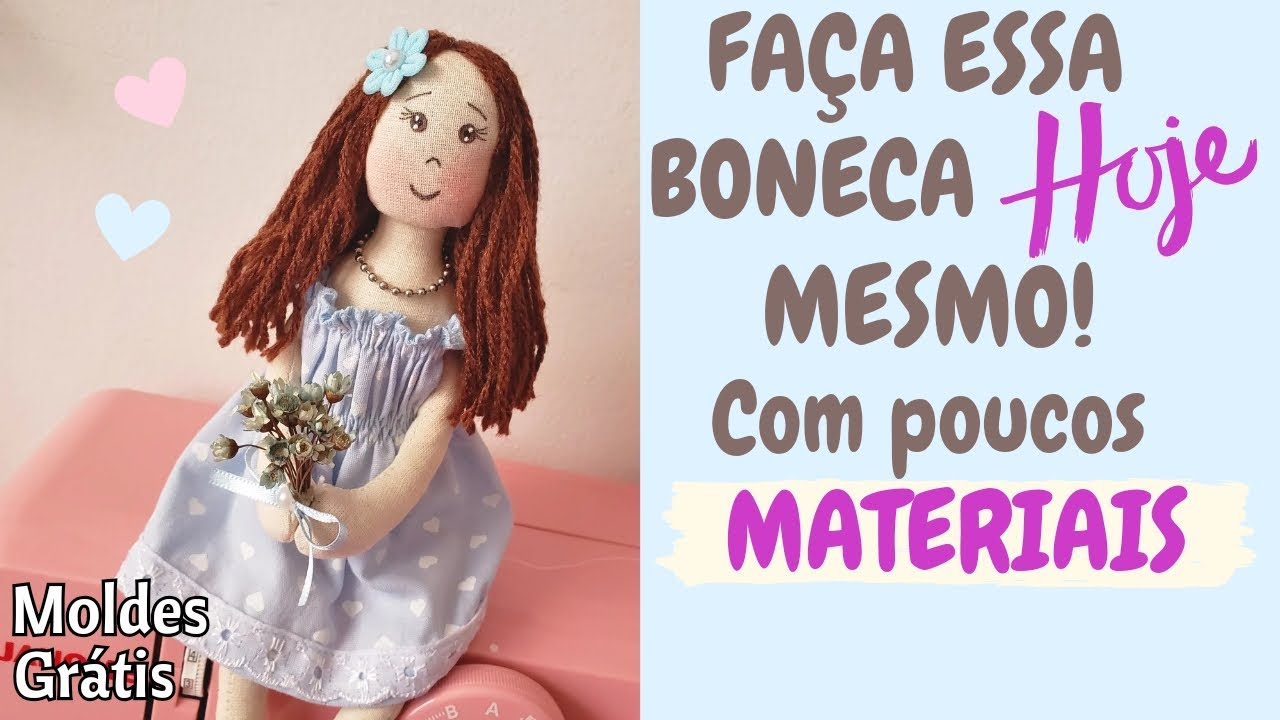 Boneca de pano fácil e econômica