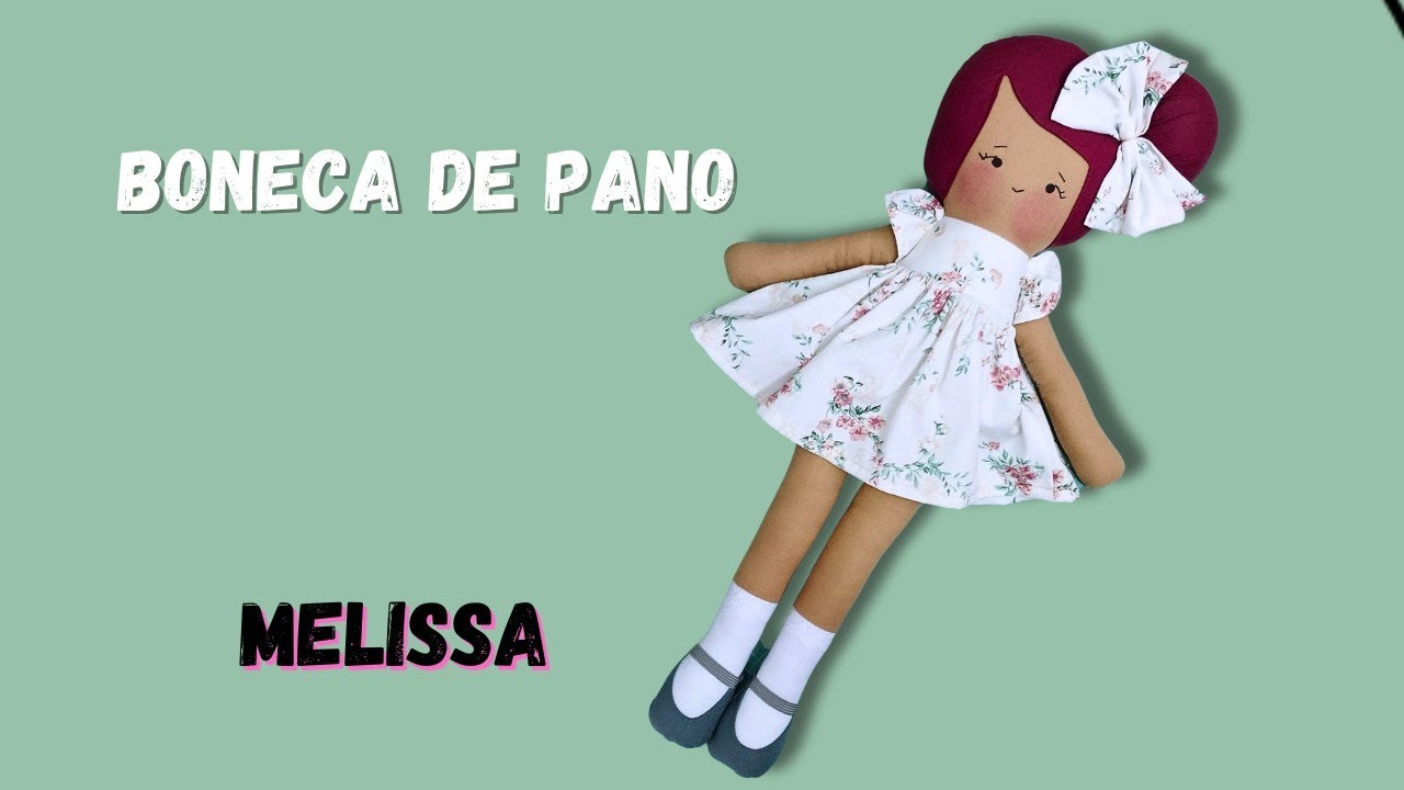 Boneca de pano Melissa para brincar