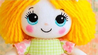 Boneca de pano muito fácil e bonita modelo 1