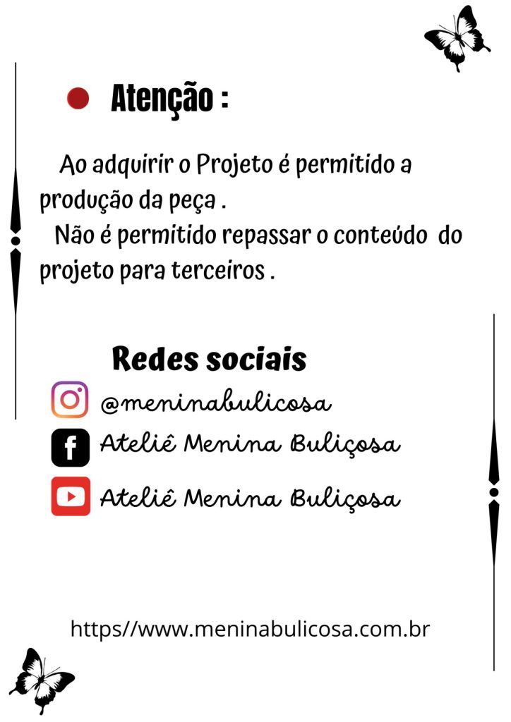 Boneca de pano Nadine para brincar - molde parte 2