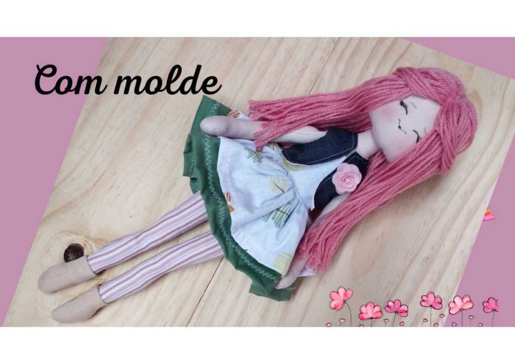 Boneca de pano Nicole - molde parte 1