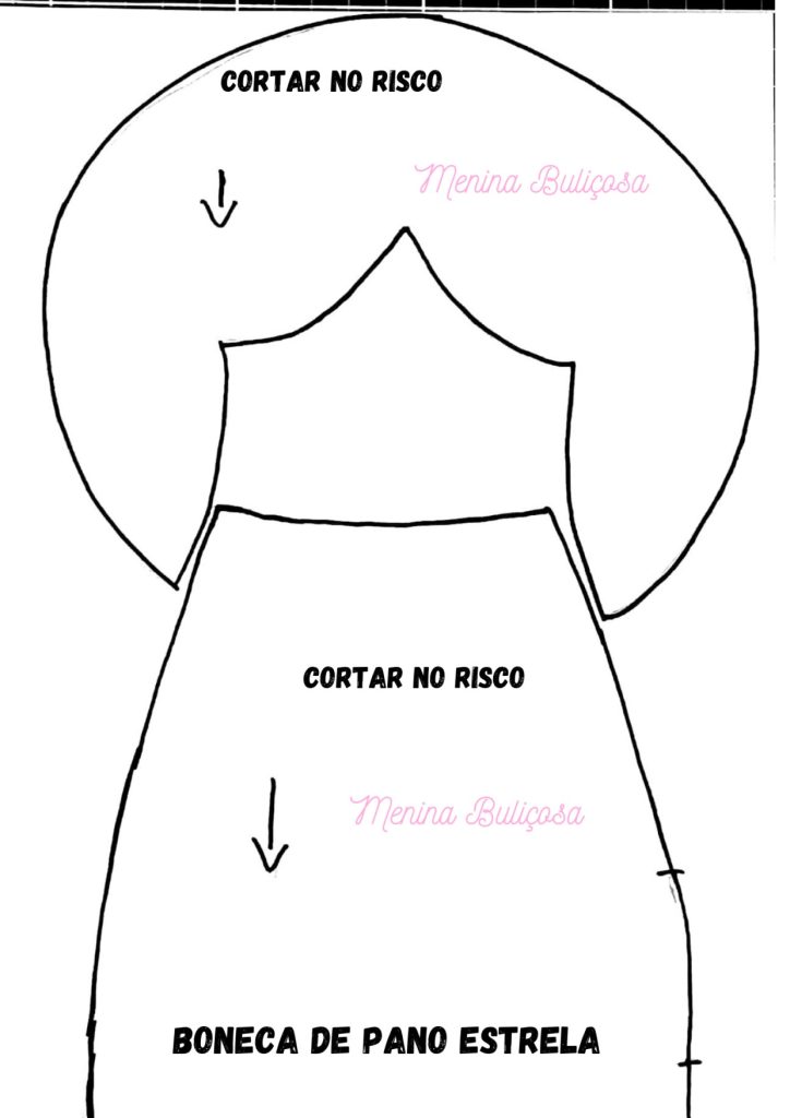 Boneca de pano para iniciantes passo a passo - molde parte 3