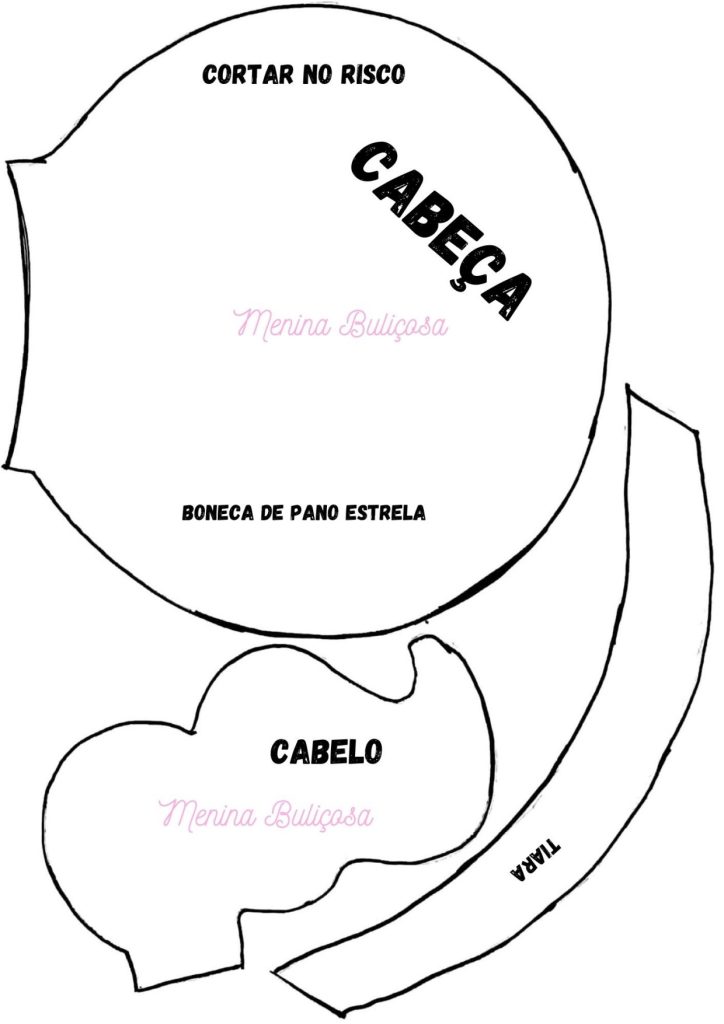 Boneca de pano para iniciantes passo a passo - molde parte 4
