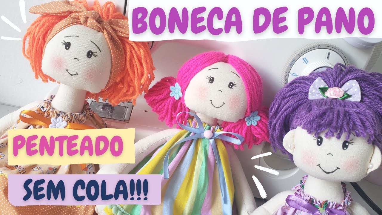 Boneca fácil com dicas de penteados para iniciantes