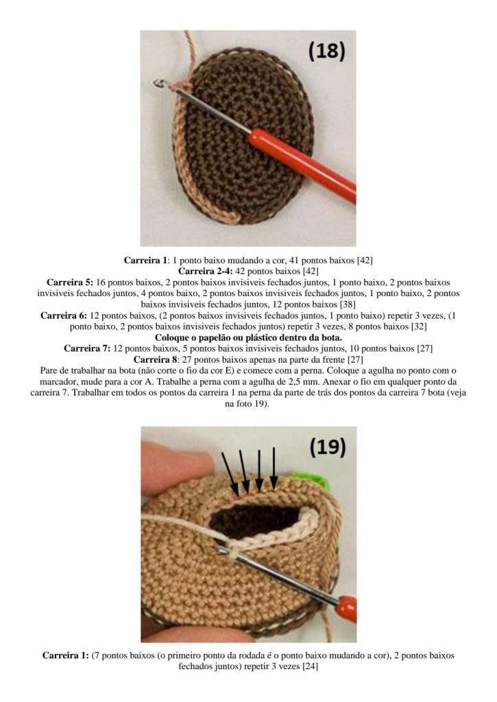 Boneca hippie de amigurumi - molde parte 18
