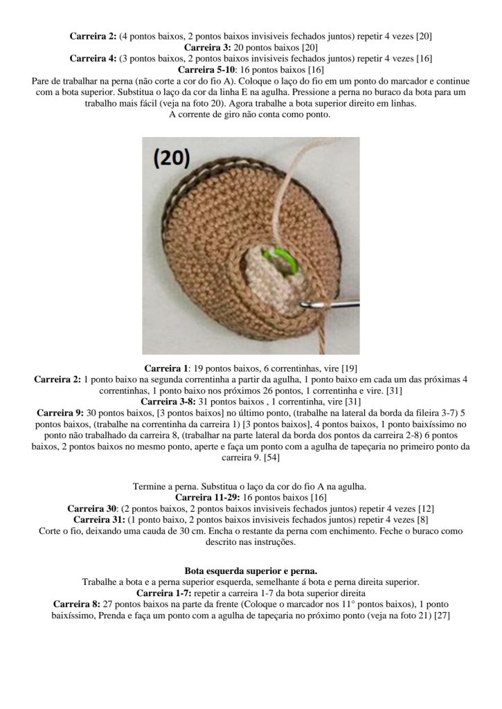 Boneca hippie de amigurumi - molde parte 19