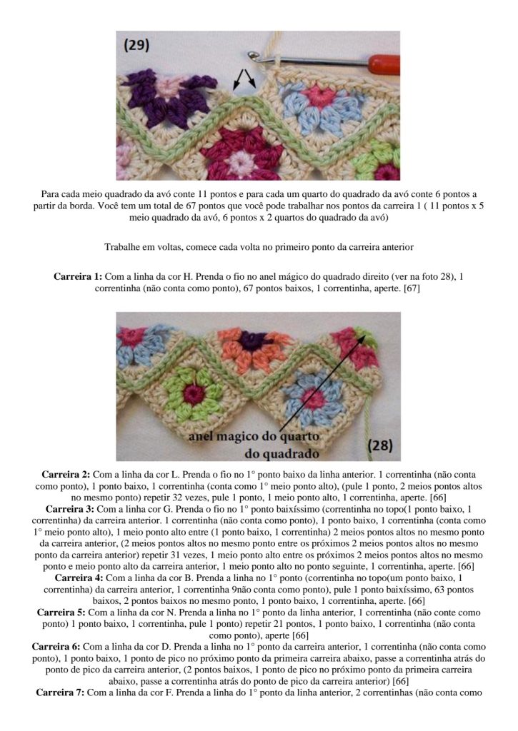 Boneca hippie de amigurumi - molde parte 25