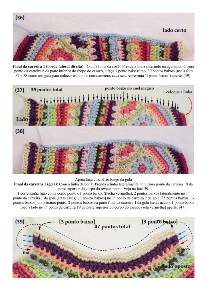 Boneca hippie de amigurumi - molde parte 30