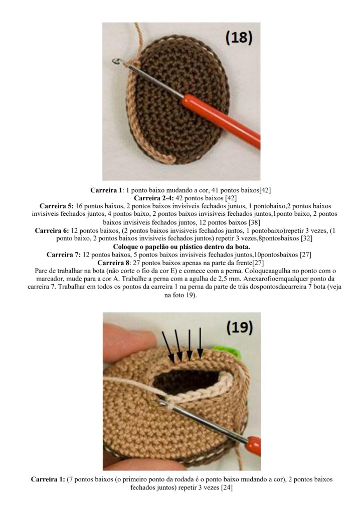 Boneca hippie de amigurumi que todo mundo quer - molde parte 19