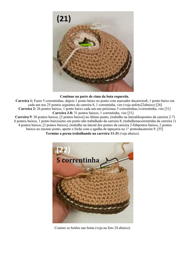 Boneca hippie de amigurumi que todo mundo quer - molde parte 21