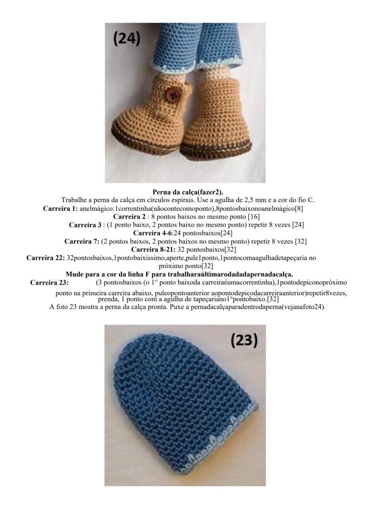 Boneca hippie de amigurumi que todo mundo quer - molde parte 22