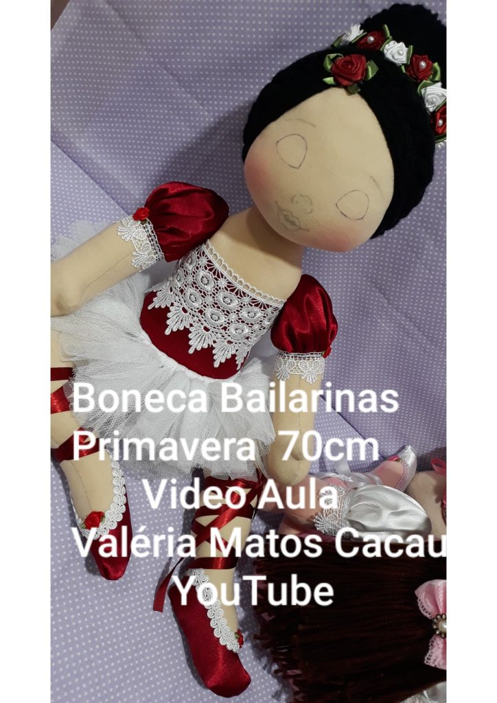 Bonecas bailarinas grandes - molde parte 1