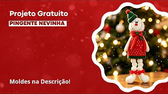 Boneco de neve de feltro