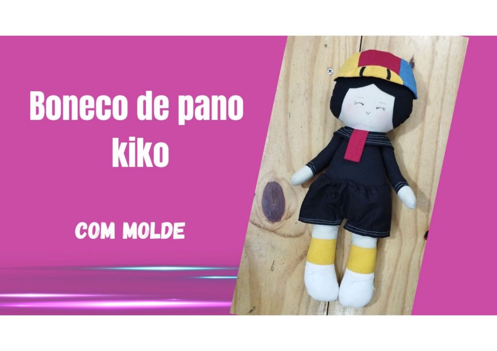 Boneco de pano Kiko - molde parte 1