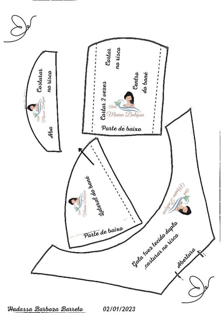 Boneco de pano Kiko - molde parte 4