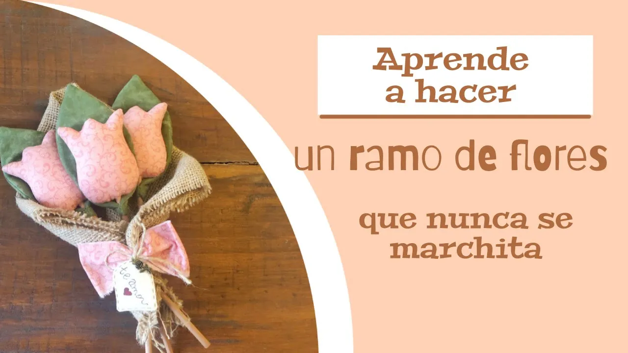 Buquê de flores de tecido para o Dia das Mães