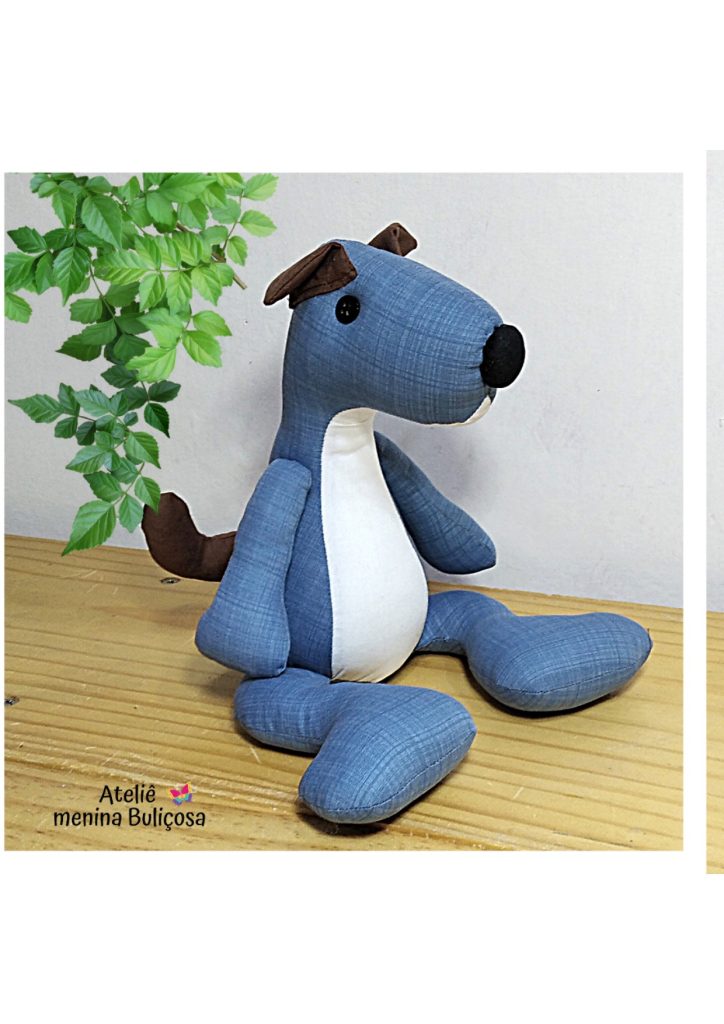 Cachorrinho de tecido - molde parte 1
