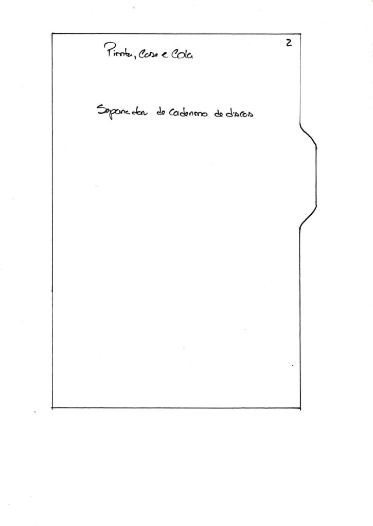 Caderno de discos com capa de tecido - molde parte 3