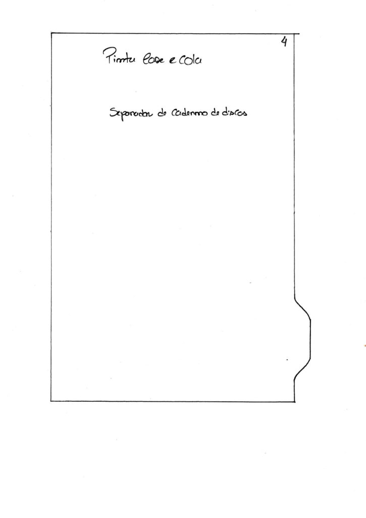 Caderno de discos com capa de tecido - molde parte 5