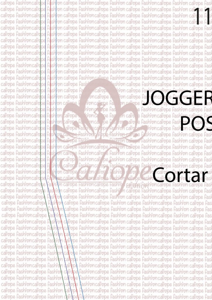Calça jogger masculina - molde parte 12