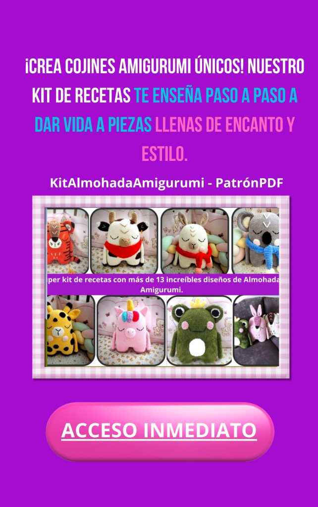 Camaleão de amigurumi - molde parte 2