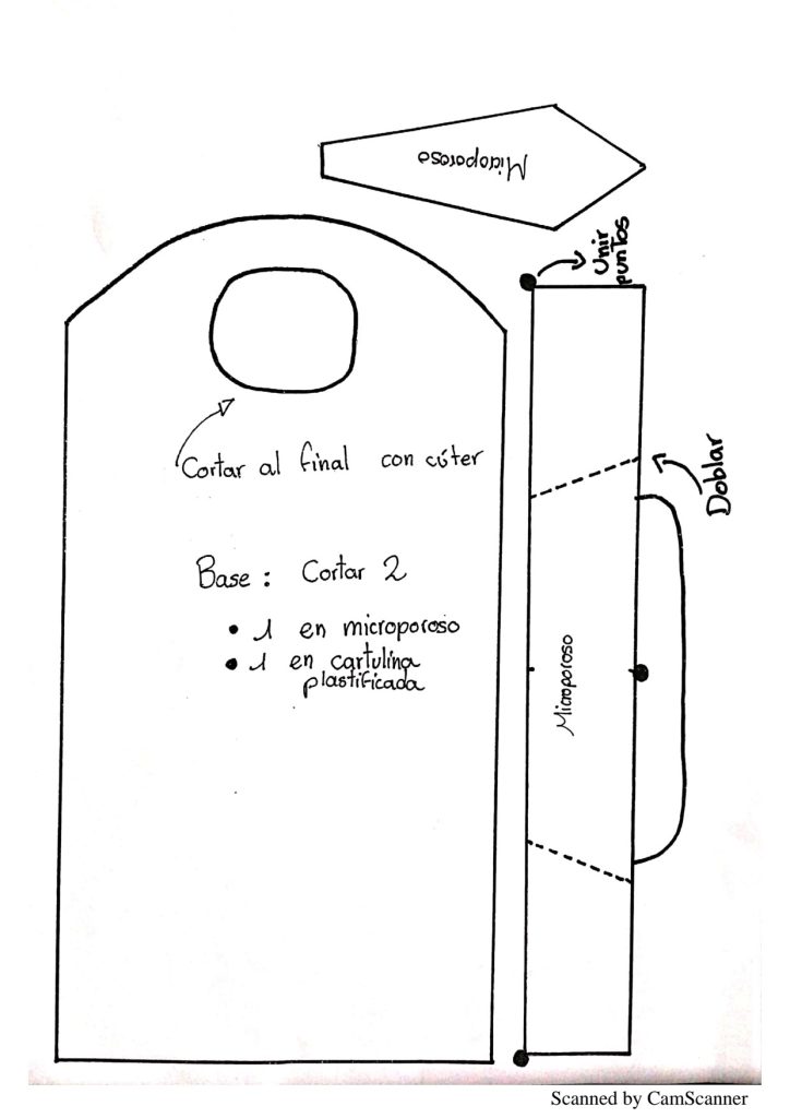Camisa porta-celular - molde parte 1