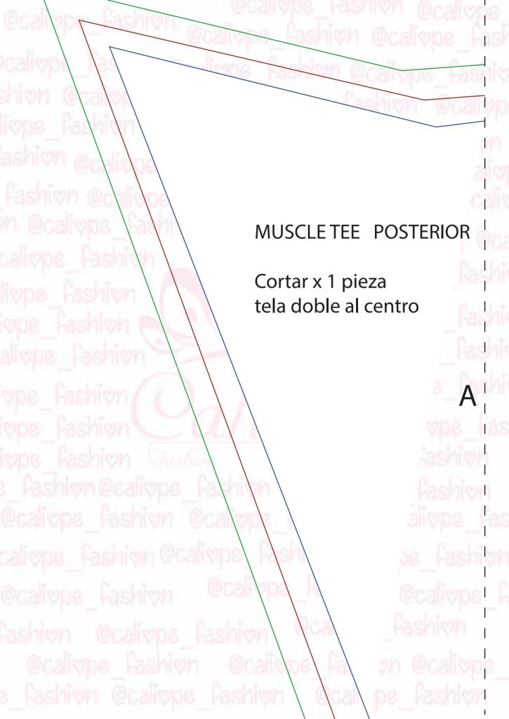 Camiseta regata machão - molde parte 1