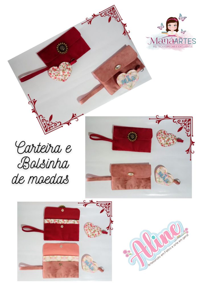 Carteira para o Dia das Mães - molde parte 1