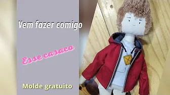 Casaco para o boneco de pano Luiz