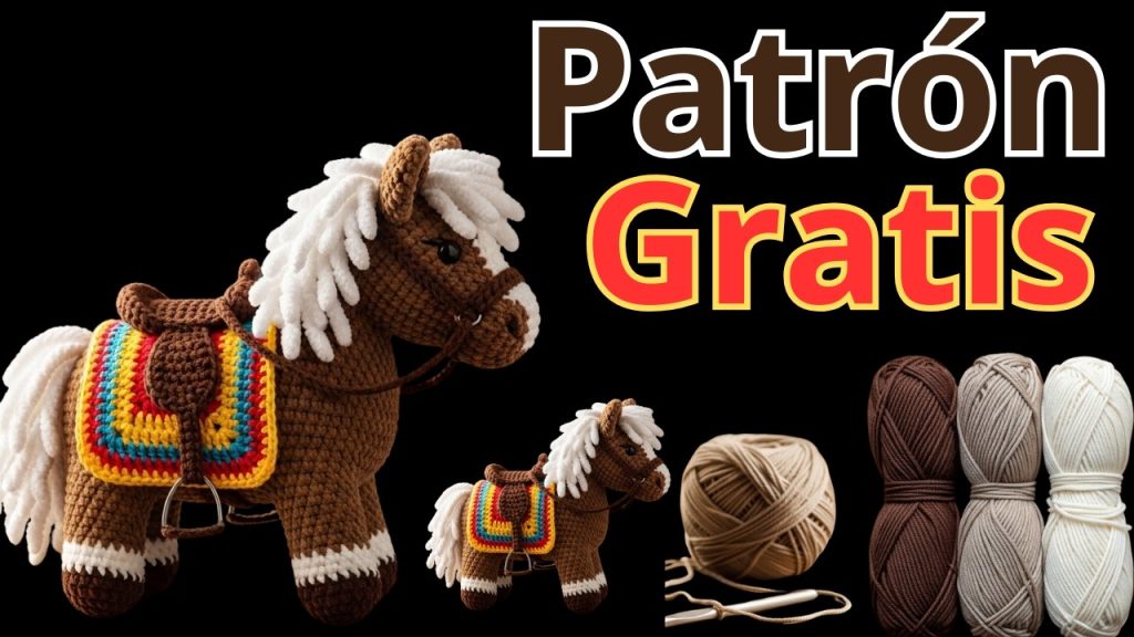 Cavalo Strella de amigurumi parte 2 - molde parte 2