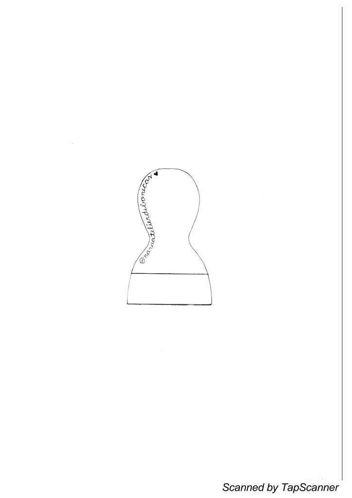 Chaveiro de boneca usando apenas retalhos - molde parte 1