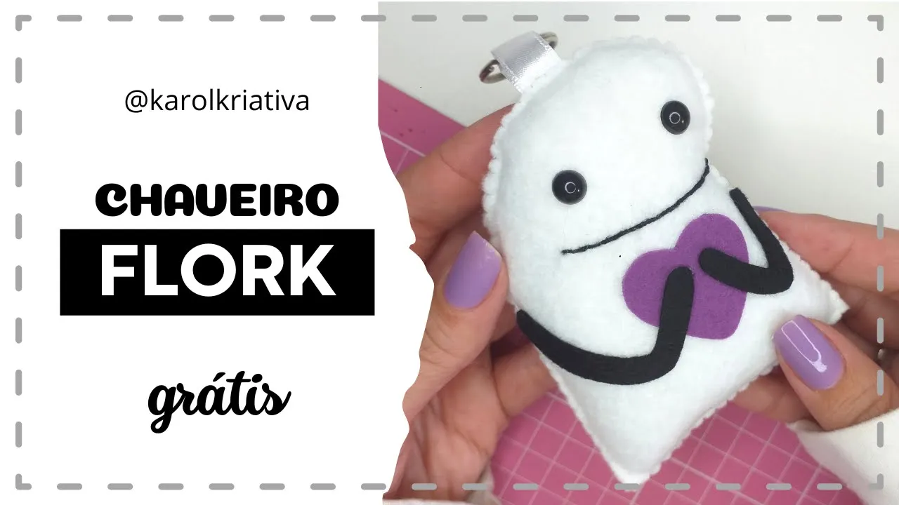 Chaveiro Flork de feltro