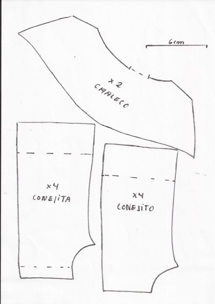 Coelhinhos de pano parte 2 - molde parte 1