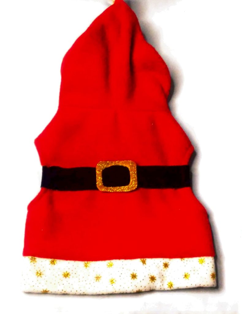 Colete de Papai Noel para cachorro e gato - molde parte 6