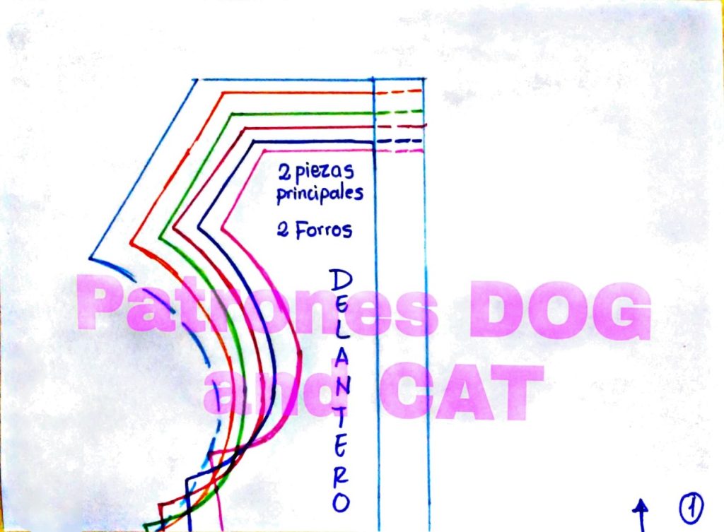 Colete social natalino para cachorro e gato - molde parte 1