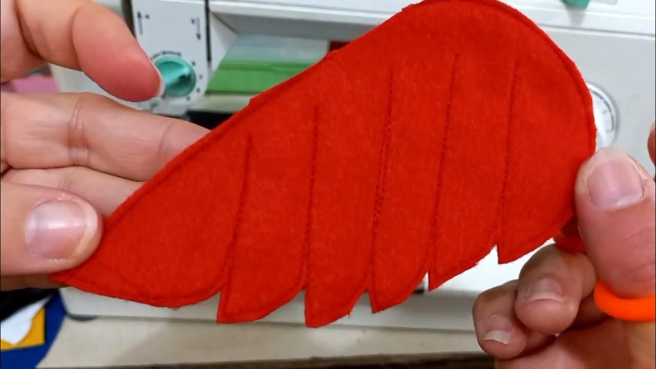 Como costurar arara de feltro 3D