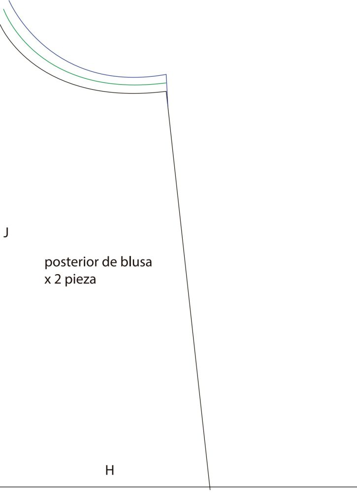 Como fazer blusa com babados - molde parte 11