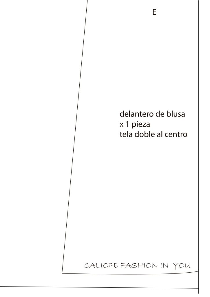 Como fazer blusa com babados - molde parte 7