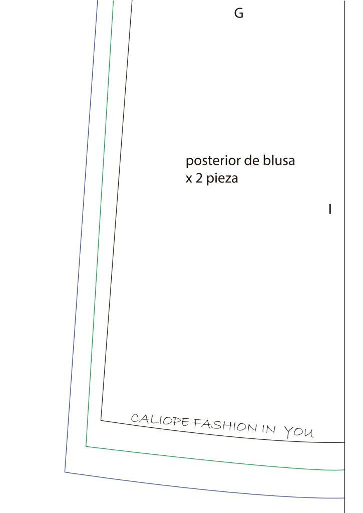 Como fazer blusa com babados - molde parte 9