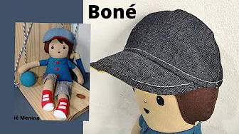 Como fazer boné para boneco de pano