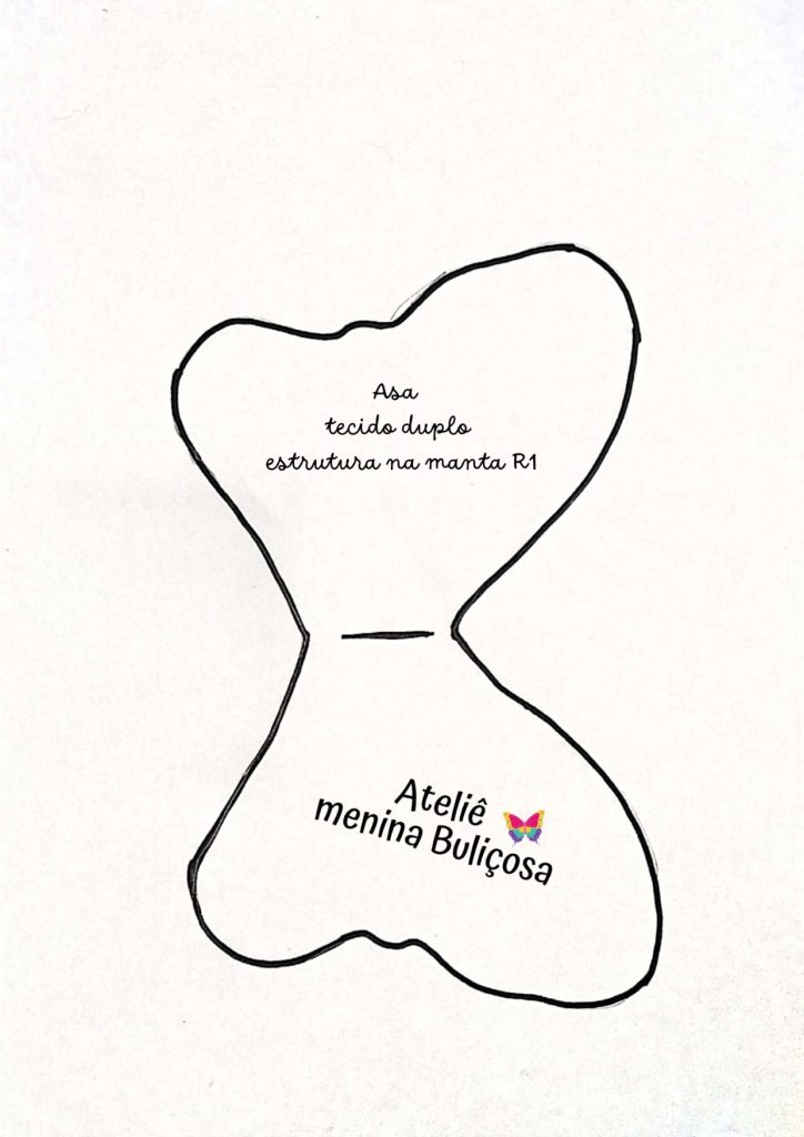 Como fazer boneca de pano borboleta - molde parte 2