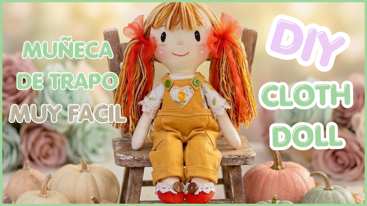 Como fazer boneca de pano fácil e bonita