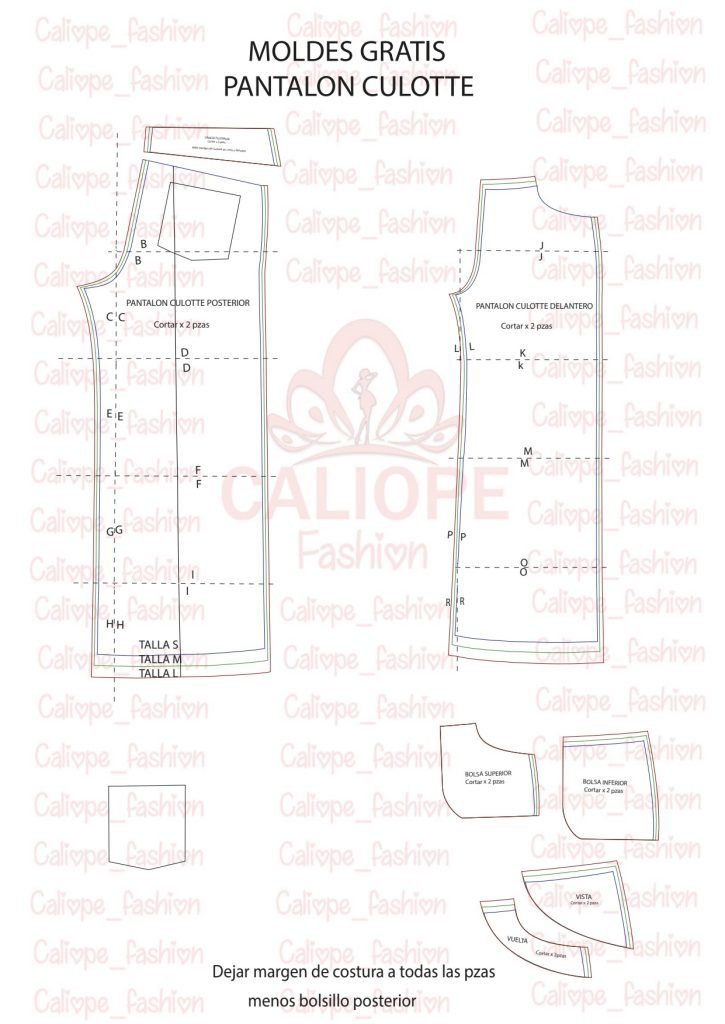 Como fazer calça wide leg baggy - molde parte 1