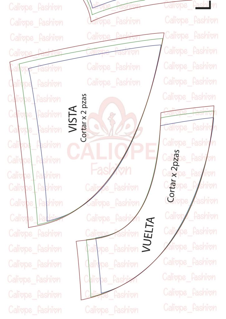 Como fazer calça wide leg baggy - molde parte 12