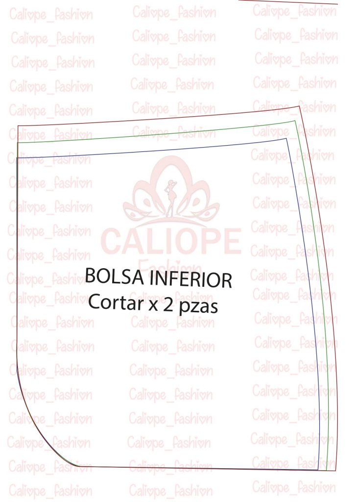 Como fazer calça wide leg baggy - molde parte 14