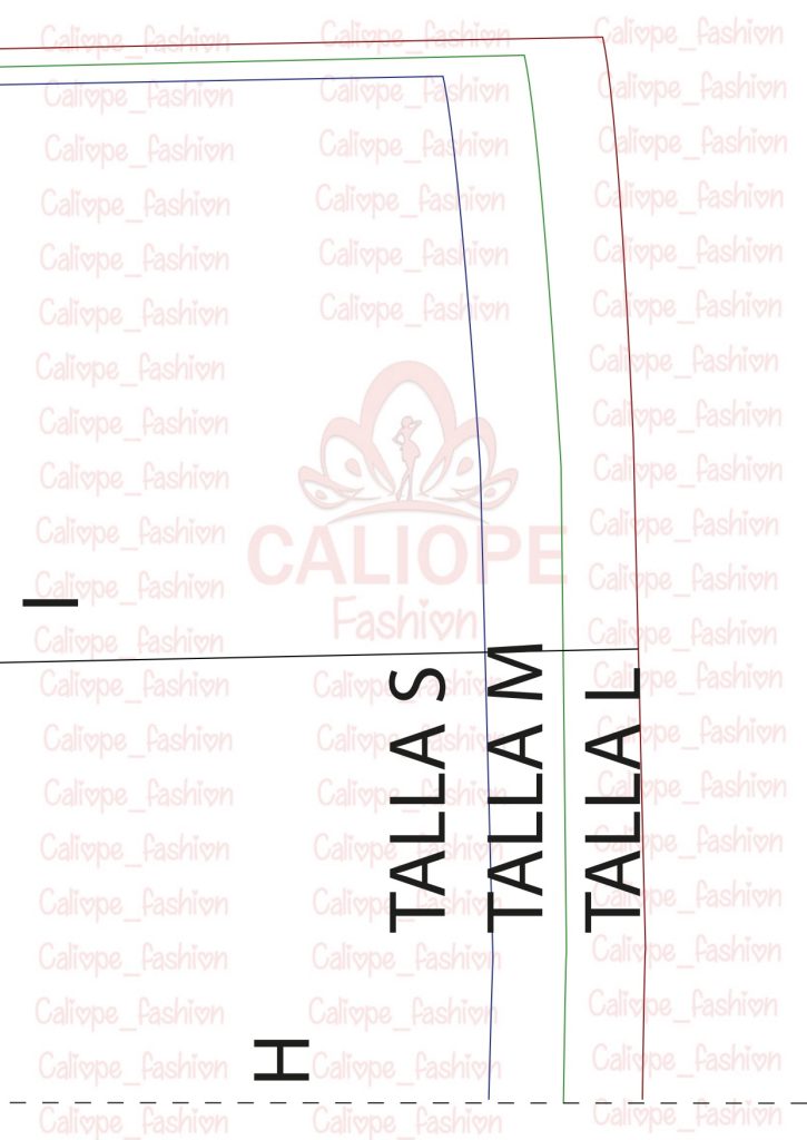 Como fazer calça wide leg baggy - molde parte 9