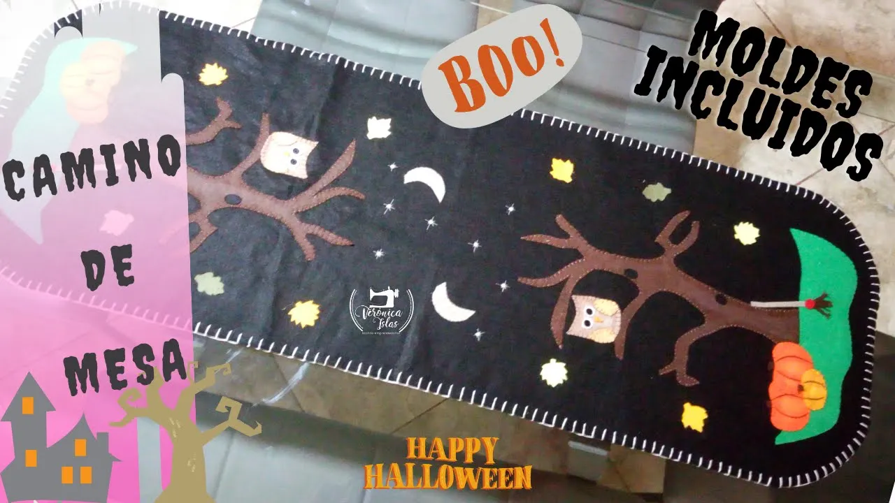 Como fazer caminho de mesa para Halloween e Dia dos Mortos