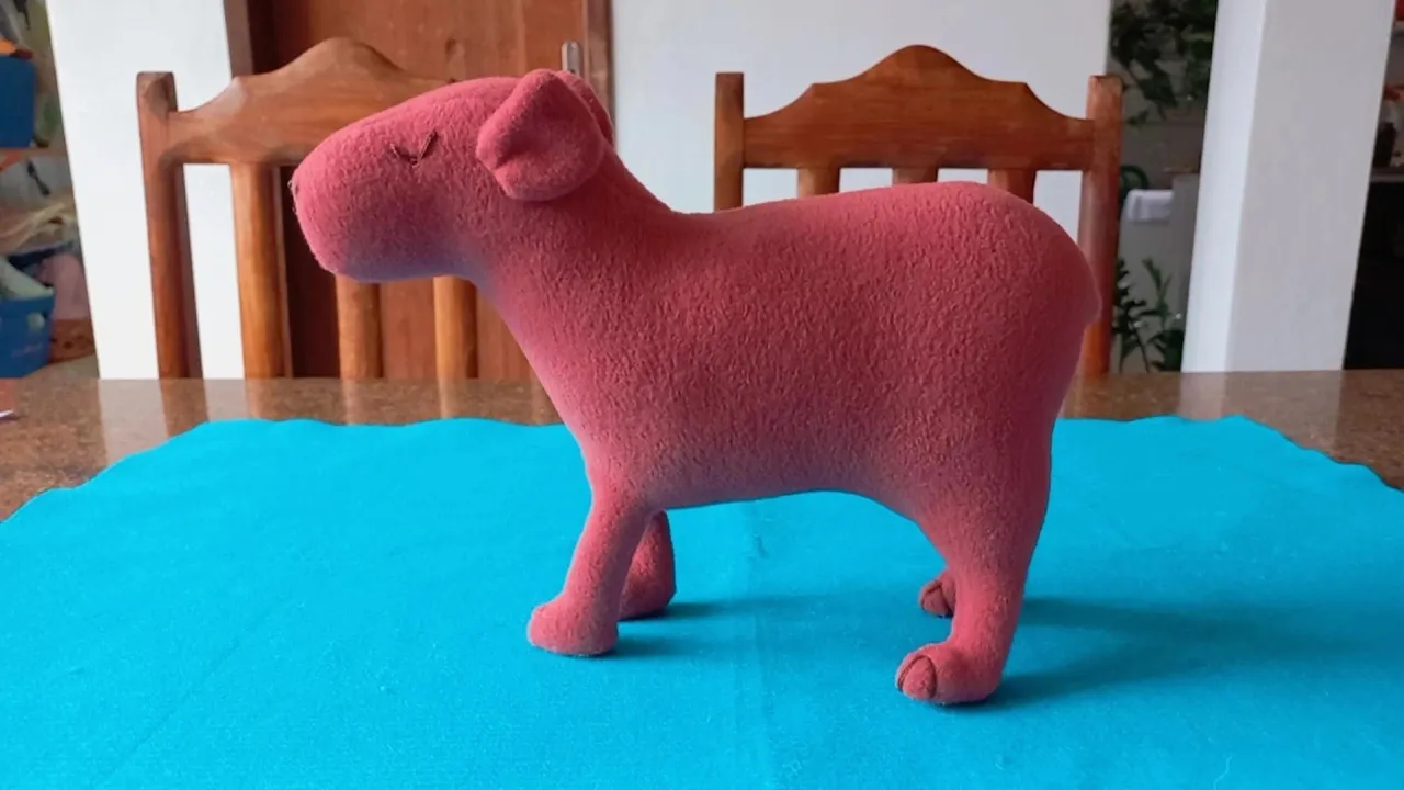 Como fazer capivara em pé de tecido – estrutura das patas